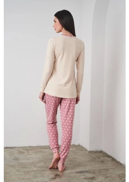 Pjs 24503 Bayan Yazı Detaylı Pijama Takımı modelleri