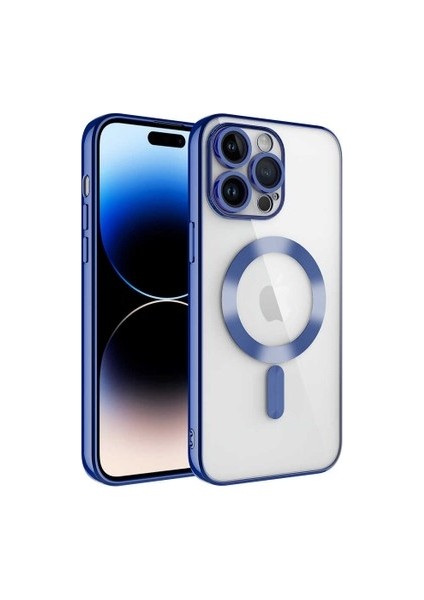 IPHONE 14PRO Metal Görünümlü Magsafe Uyumlu Kılıf