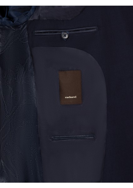 Erkek Lacivert Slim Fit Ceket 50258857-VR033