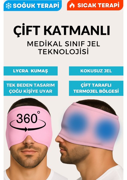 Başlık Şapka, Çift Katmanlı Soğuk ve Sıcak Terapi Medikal Jel (Pembe) fiyatları