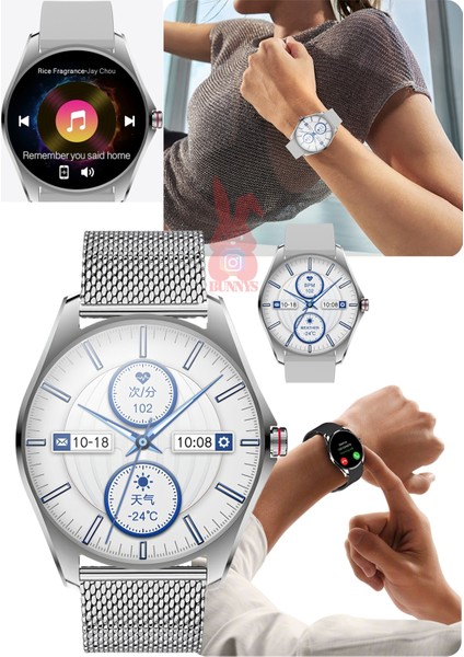 Huawei P50 Pro Uyumlu Akıllı Saat Ultra Ince Konuşma Özellikli 2025