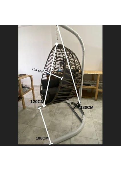 Makrome El Örgüsü Balkon, Bahçe,teras Salıncağı