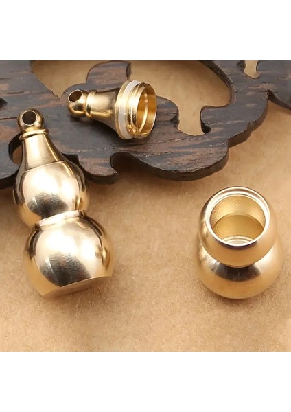 Paslanmaz Çelik Şişe Altın Renk Zincirli Anahtarlık Çevirmeli Su Geçirmez Kapaklı 2.5cm Mini Kapsül modelleri