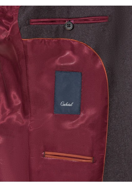 Erkek Bordo Slim Fit Ceket 50258858-VR014