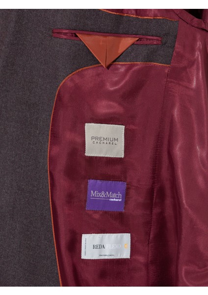 Erkek Bordo Slim Fit Ceket 50258858-VR014