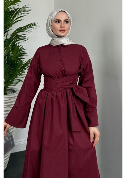 Izella Gömlek Elbise Bordo fiyatları