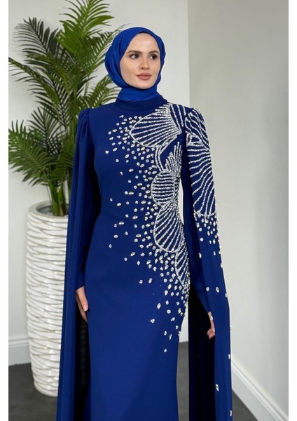 Carla Yandan Taşlı Abiye Sax modelleri