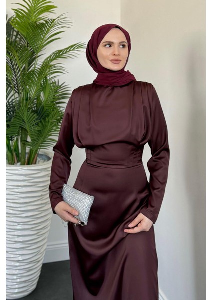 Lavia Kalem Elbise Mürdüm modelleri