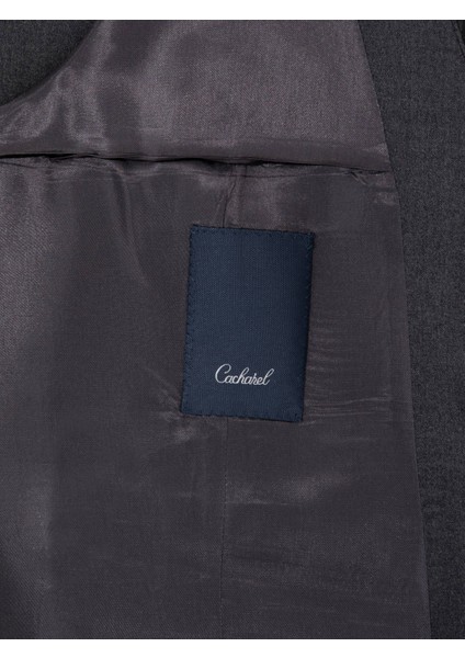 Erkek Antrasit Slim Fit Yelek 50260062-VR006