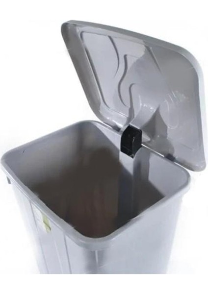 SY-4265 Mavi 85 Lt Köşeli Pedallı Tekerlekli Çöp Kovası