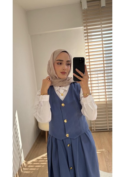 Modal Etekli Yelek Takım modelleri