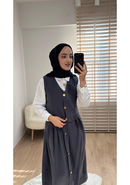 Modal Etekli Yelek Takım