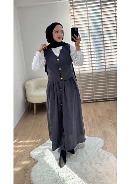 Modal Etekli Yelek Takım