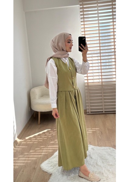 Modal Etekli Yelek Takım