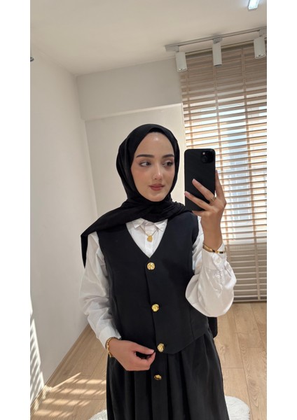 Modal Etekli Yelek Takım