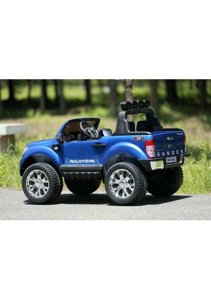 Ford Ranger 12 Volt Çift Akülü, Uzaktan Kumandalı Akülü Araba Eva Teker Kauçuk Teker