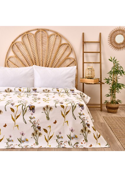 Soft Acacia Çift Kişilik Pike - Beyaz - 200X220 cm