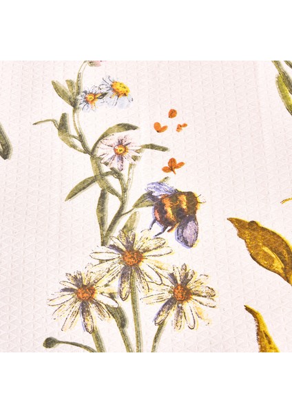 Soft Acacia Çift Kişilik Pike - Beyaz - 200X220 cm