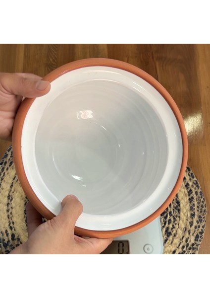 Sırlı Doğal Toprak Kapaklı Yoğurt Mayalama Güveci-Tenceresi Küçük Boy 2,5 Litre