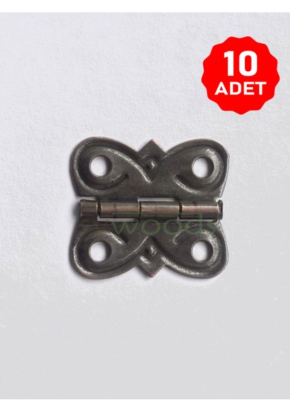 Gonca Menteşe 10 Adet Bakır Oksit 20X20 mm Kutu ve Sandık Menteşesi Hobi Maket Küçük Menteşe