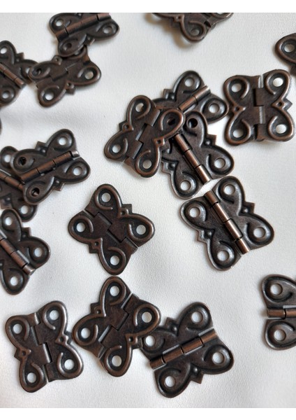 Gonca Menteşe 10 Adet Bakır Oksit 20X20 mm Kutu ve Sandık Menteşesi Hobi Maket Küçük Menteşe fırsatları