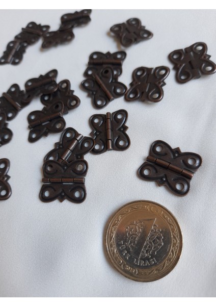 Gonca Menteşe 10 Adet Bakır Oksit 20X20 mm Kutu ve Sandık Menteşesi Hobi Maket Küçük Menteşe indirimleri