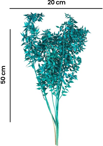 Deco Ruscus Yapay Çiçek - Yeşil - 50X20 cm