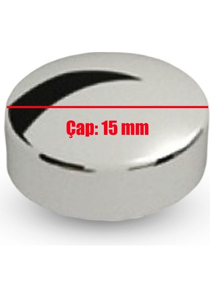 Vida Kapağı 15 mm Krom 10 Adet Vida Kapama Kapatıcı Tıpa fiyatları