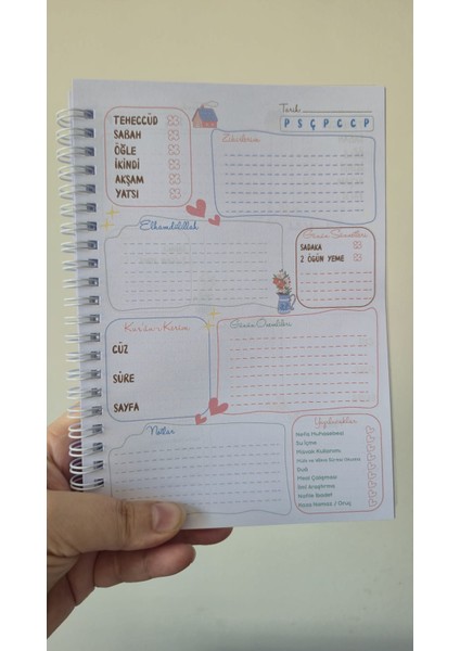 Kişiye Özel Islami-Dini Planlayıcı Pembe