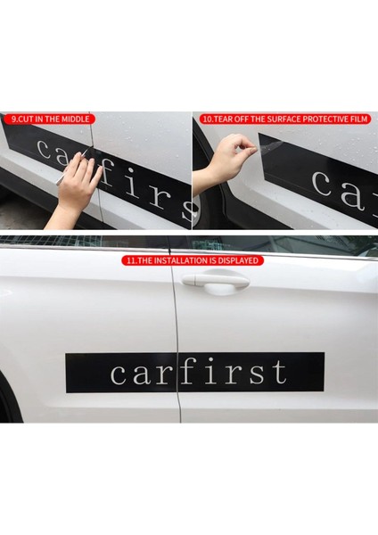 Mercedes Benz Cla Yan Kapı Gökkuşağı Şerit Sticker Etiket Modeli modelleri