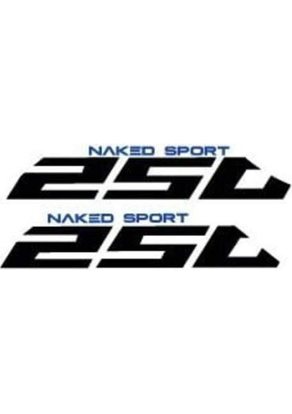 Cf Moto NK250 Mavi Siyah Yan Grenaj Sticker Etiket Modeli