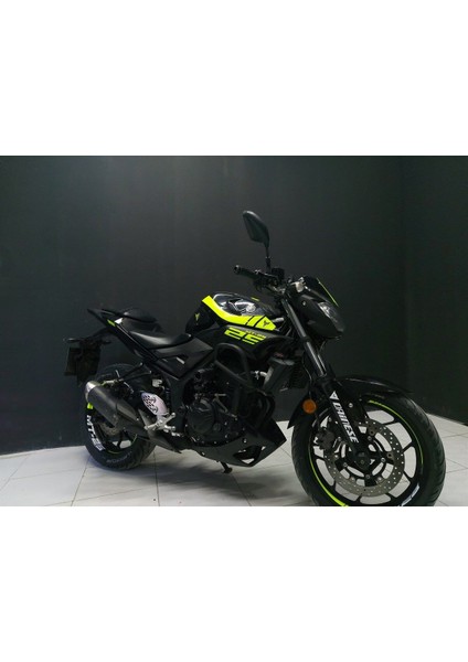 Yamaha mt 25 Neon Yeşil Jant Dışı Şerit Sticker Etiket Modeli Uyumlu modelleri