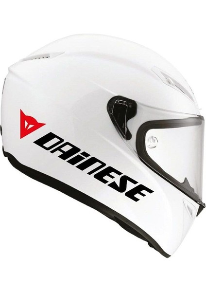 Tek Renk Dainese(Dainese Helmet Stickers) Kask Sticker Etiket Modeli