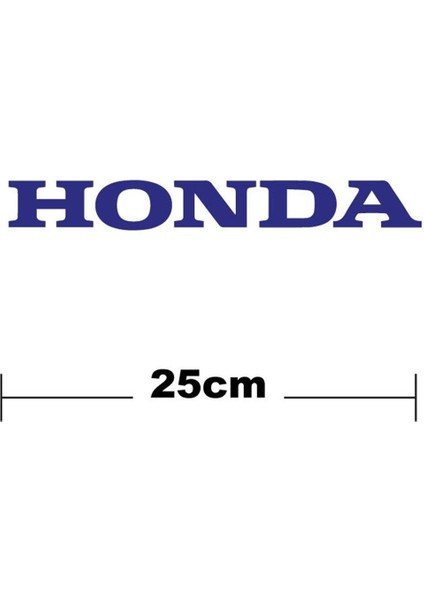 Honda Logo Yazı Sticker Etiket Tek Renk modelleri