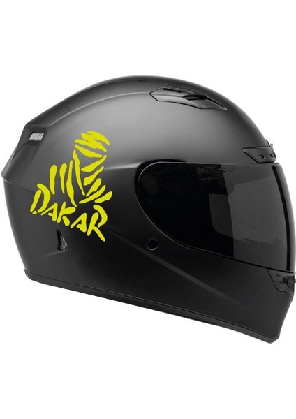 Tek Renk Dakar(Dakar Helmet Stickers) Kask Sticker Etiket Modeli