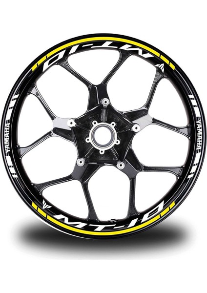Beyaz Honda Rrr Takım Jant Sticker Etiket