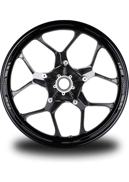 Honda Yazılı Kısa Dış Şerit 8'li Jant Sticker Modeli