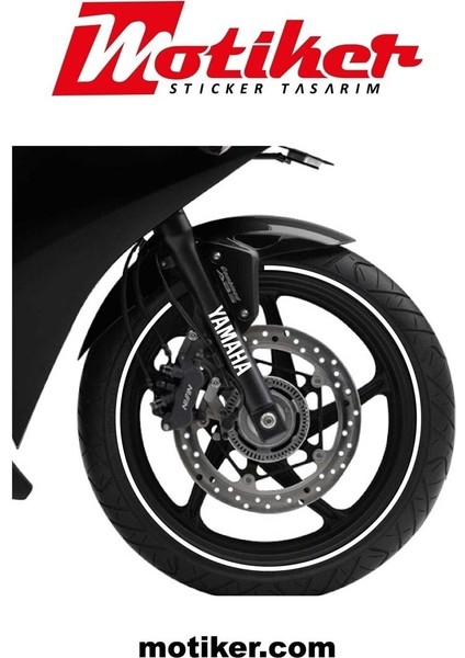 Gold Yamaha R25 Jant Dışı Şerit Sticker Etiket Modeli