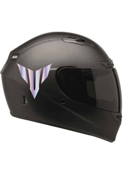 Yamaha mt Işaretli Hologram Motosiklet Kask Sticker Etiket Modeli