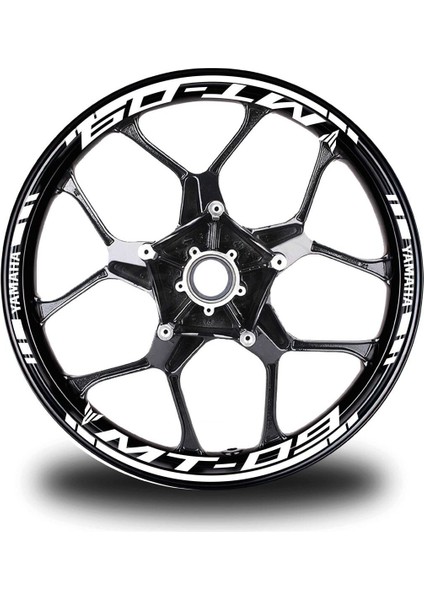 Koyu Sarı Yamaha Fz6 Takım Jant Sticker Etiket