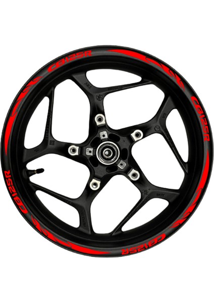 Motosiklet Jant Şeridi CB125R Uyumlu Kırmızı-Kırmızı Sağ-Sol/ön-Arka