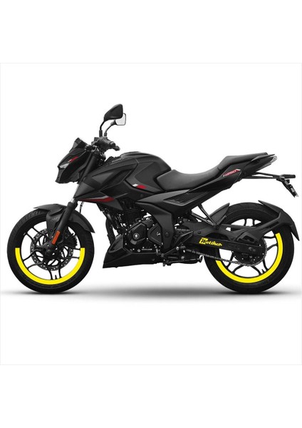 Bajaj Pulsar N250 Yarım Kaplama Jant Sticker Etiket Modeli Sarı