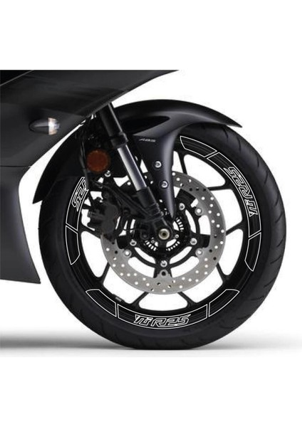 Siyah Yamaha Yzf R25 Geniş Jant Sticker Etiket Modeli