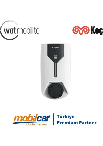 Arçelik Mobilcar AC006 22KW Rfıd 5m Kablolu Elektrikli Araç Şarj Istasyonu