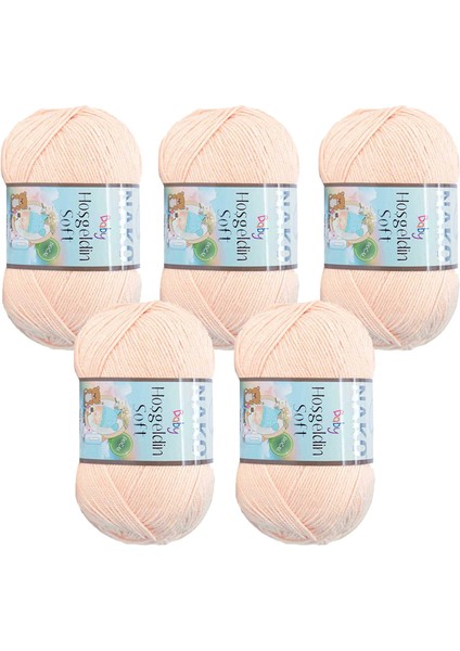 Hoşgeldin Soft Örgü Ipliği 5’li Paket – 100G x 5 – %60 Bambu %40 Polyamid – 230M – Dört Mevsim Yumuşak Iplik – Amigurumi, Hırka, Şal Için