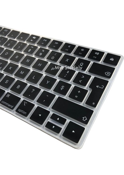 F Klavye Apple Magic Keyboard-2 A1644 (F-Türkçe) ile Uyumlu Klavye Koruyucu Daktilo Tipi Siyah