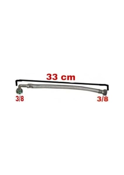 Rezervuar Dirsekli Şamandıra Bağlantı Fleksi 3/8-3/8 33 Cm…
