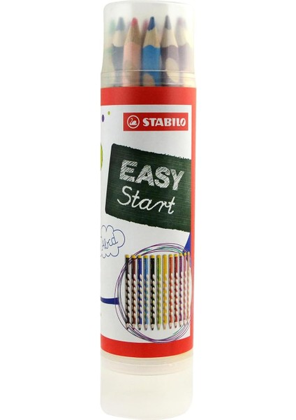 Easycolors - Ergonomik Kuru Boya Kalemi - 12 Renkli Tüp - Sol