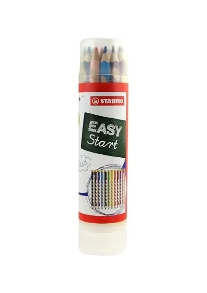 Easycolors - Ergonomik Kuru Boya Kalemi - 12 Renkli Tüp - Sol