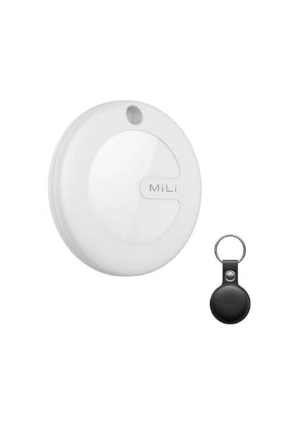 Mitag Airtag Konum Takip Cihazı Apple ile Uyumlu Apple Lisanslı Mfı Sertifikalı - Siyah Deri Kılıf